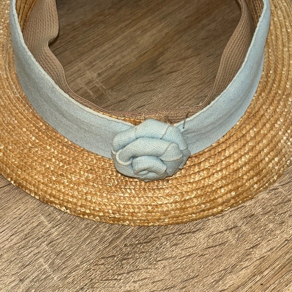 Scala Tan and with Blue now Women's Straw Hat - Picture 2 of 3